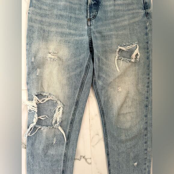 BDG Urban Outfitters Jeans Distress Rip Light High Rise Straight Women Size 29 - Picture 4 of 14